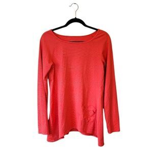 Stonewear Women's Neon Orange Striped Top Size M